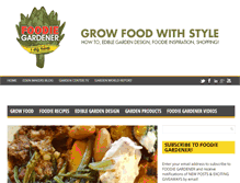 Tablet Screenshot of foodiegardener.com